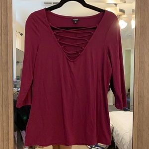 Plum Torrid 3/4’s sleeve